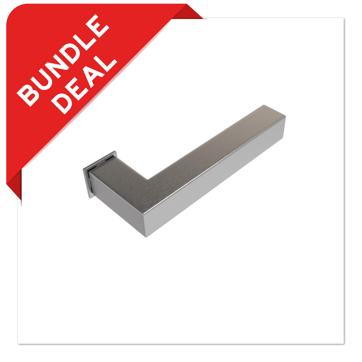 Sluitwerkpakketten met Deurkruk Squared 20 Minimal RVS